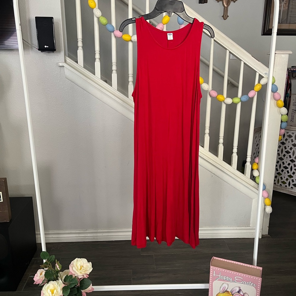 Sleeveless Red Dress